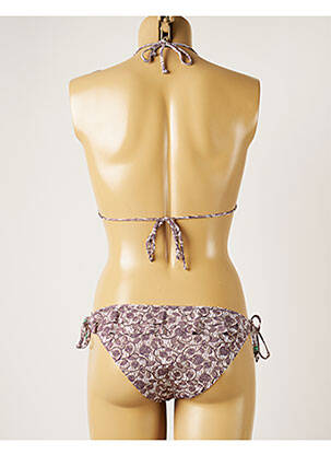Maillot de bain 2 pièces stretch haut soutien-gorge avec mousse de rembourrage amovible gris BANANA MOON femme
