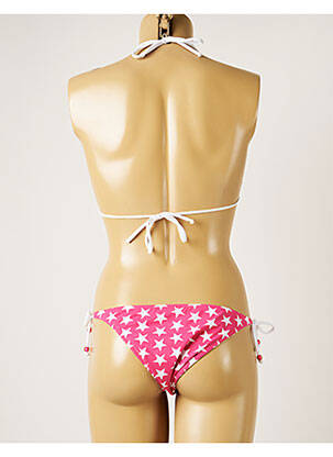 Maillot de bain 2 pièces stretch haut soutien-gorge avec mousse de rembourrage amovible rose BANANA MOON femme