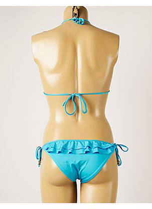 Maillot de bain 2 pièces stretch haut soutien-gorge avec mousse de rembourrage amovible bleu BANANA MOON femme