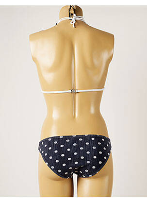 Maillot de bain 2 pièces stretch haut triangles bleu BANANA MOON femme