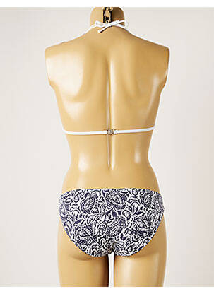 Maillot de bain 2 pièces stretch haut triangles bleu BANANA MOON femme