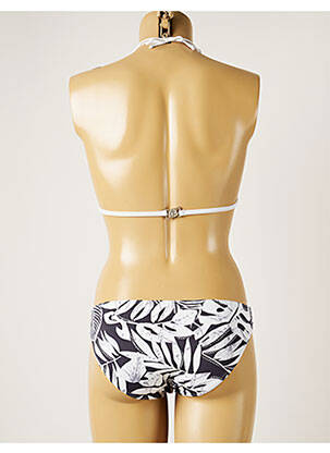 Maillot de bain 2 pièces stretch haut triangles noir BANANA MOON femme