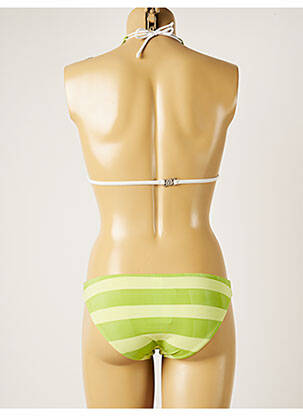 Maillot de bain 2 pièces stretch haut triangles vert BANANA MOON femme
