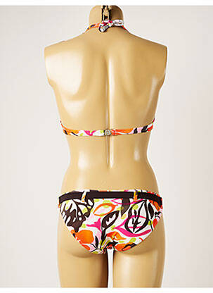 Maillot de bain 2 pièces stretch haut soutien-gorge emboitant marron BANANA MOON femme