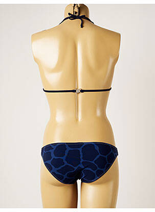 Maillot de bain 2 pièces stretch haut triangles bleu BANANA MOON femme