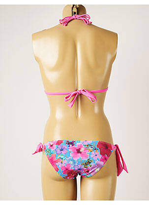 Maillot de bain 2 pièces stretch haut soutien-gorge avec mousse de rembourrage amovible rose BANANA MOON femme