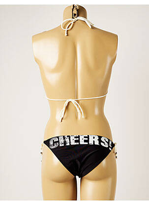 Maillot de bain 2 pièces stretch haut soutien-gorge avec mousse de rembourrage amovible noir BANANA MOON femme