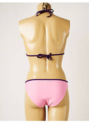 Maillot de bain 2 pièces stretch haut triangles violet BANANA MOON femme