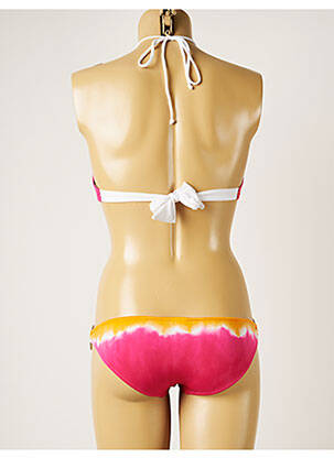 Maillot de bain 2 pièces stretch haut bandeau rose BANANA MOON femme
