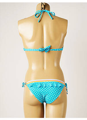 Maillot de bain 2 pièces stretch haut bandeau bleu BANANA MOON femme