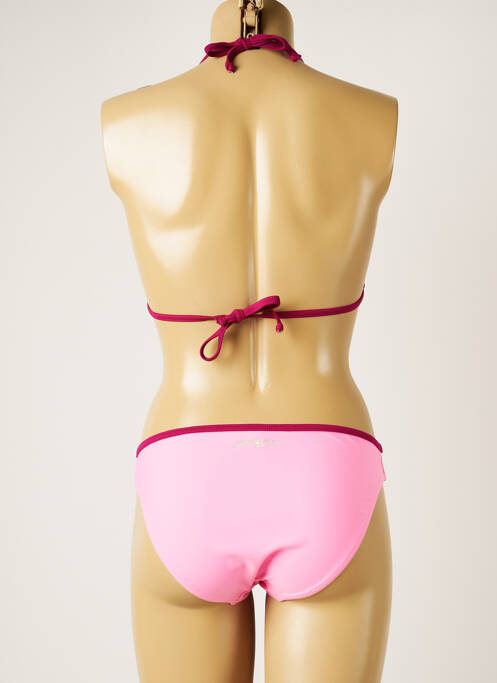 Maillot de bain 2 pièces stretch haut triangles violet BANANA MOON femme