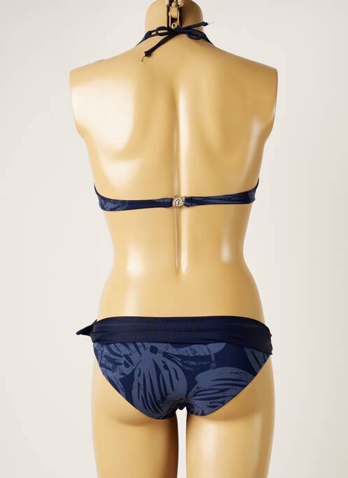 Maillot de bain 2 pièces stretch haut soutien-gorge emboitant bleu BANANA MOON femme