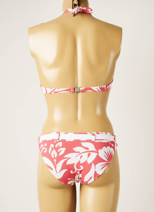 Maillot de bain 2 pièces stretch haut soutien-gorge emboitant rose BANANA MOON femme