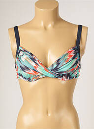 Haut de maillot de bain stretch bleu LIVIA femme