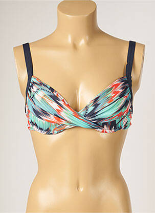 Haut de maillot de bain stretch bleu LIVIA femme