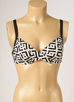 Haut de maillot de bain stretch noir LIVIA femme