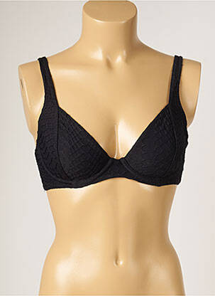 Haut de maillot de bain stretch noir LIVIA femme