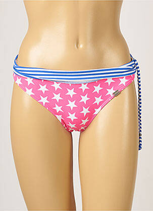 Bas de maillot de bain imprimé fantaisie culotte rose BANANA MOON femme