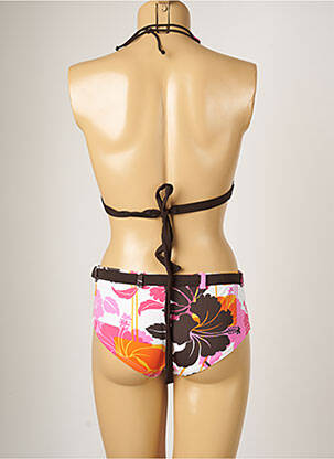 Maillot de bain 2 pièces stretch haut triangles rose BANANA MOON femme