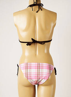 Maillot de bain 2 pièces stretch haut triangles rose BANANA MOON femme