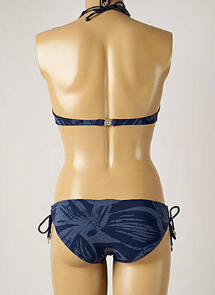 Maillot de bain 2 pièces stretch haut soutien-gorge emboitant bleu BANANA MOON femme