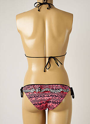 Maillot de bain 2 pièces stretch haut triangles rose BANANA MOON femme