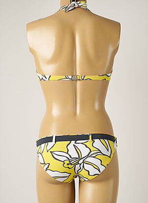 Maillot de bain 2 pièces stretch haut soutien-gorge emboitant jaune BANANA MOON femme