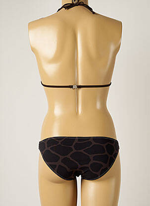 Maillot de bain 2 pièces stretch haut triangles marron BANANA MOON femme