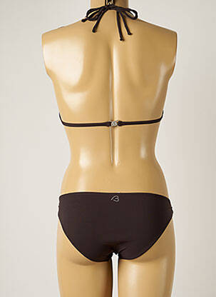 Maillot de bain 2 pièces stretch haut triangles marron BANANA MOON femme