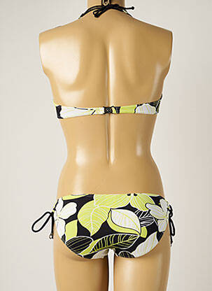 Maillot de bain 2 pièces stretch haut soutien-gorge emboitant vert BANANA MOON femme