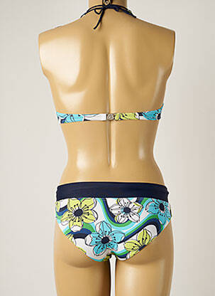 Maillot de bain 2 pièces stretch haut soutien-gorge emboitant bleu BANANA MOON femme