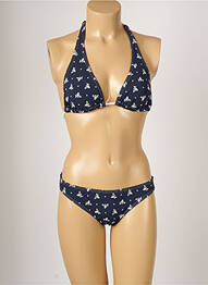 Maillot de bain 2 pièces stretch bleu BANANA MOON femme