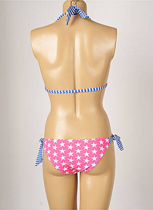Maillot de bain 2 pièces stretch haut soutien-gorge moulé rose BANANA MOON femme