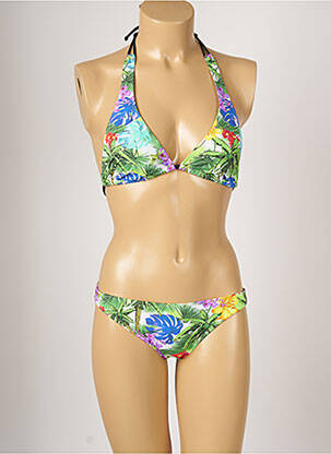 Maillot de bain 2 pièces stretch vert BANANA MOON femme