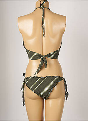 Maillot de bain 2 pièces stretch haut soutien-gorge moulé vert BANANA MOON femme