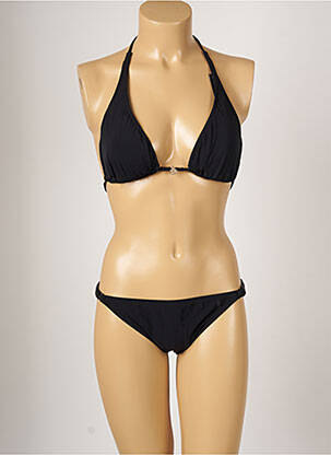 Maillot de bain 2 pièces stretch haut soutien-gorge moulé noir BANANA MOON femme