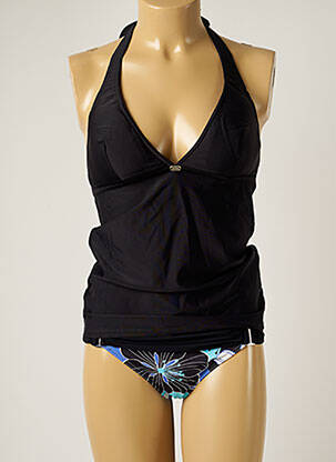 Tankini imprimé fleurs noir BANANA MOON femme