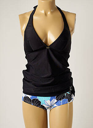 Tankini imprimé fleurs noir BANANA MOON femme