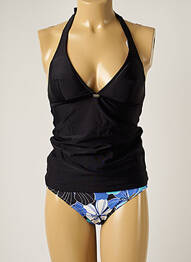 Tankini bretelles élastiquées noir BANANA MOON femme
