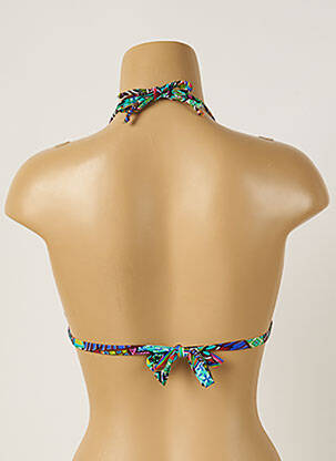 Haut de maillot de bain fermeture liens à nouer haut soutien-gorge moulé vert BANANA MOON femme