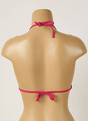 Haut de maillot de bain fermeture liens à nouer haut soutien-gorge moulé orange BANANA MOON femme