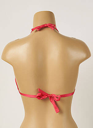 Haut de maillot de bain fermeture liens à nouer haut soutien-gorge moulé rose BANANA MOON femme
