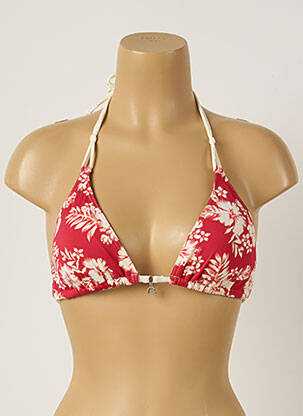 Haut de maillot de bain haut soutien-gorge moulé haut soutien-gorge moulé rouge BANANA MOON femme