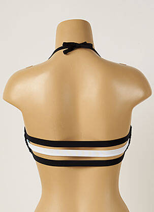 Haut de maillot de bain fermeture liens à nouer haut soutien-gorge moulé noir BANANA MOON femme