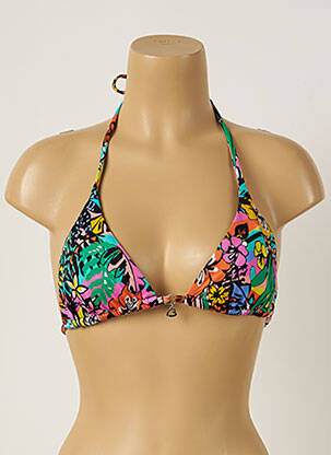 Haut de maillot de bain stretch haut triangles vert BANANA MOON femme