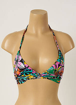 Haut de maillot de bain stretch haut triangles vert BANANA MOON femme