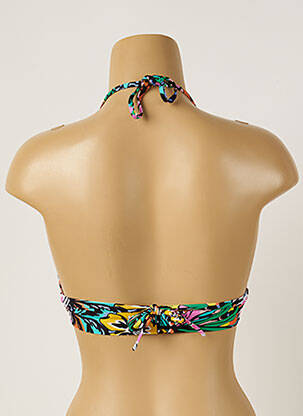 Haut de maillot de bain stretch haut triangles vert BANANA MOON femme