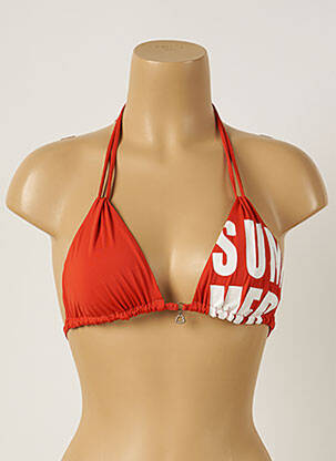 Haut de maillot de bain stretch haut triangles orange BANANA MOON femme