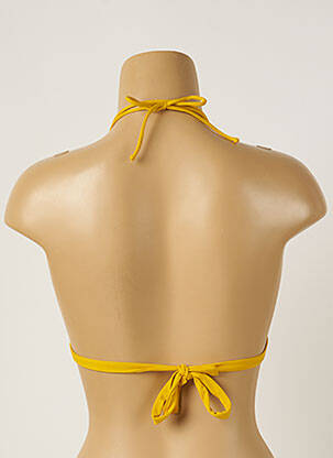 Haut de maillot de bain stretch haut triangles jaune BANANA MOON femme