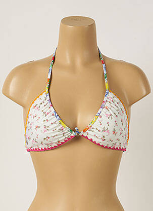 Haut de maillot de bain stretch haut triangles beige BANANA MOON femme